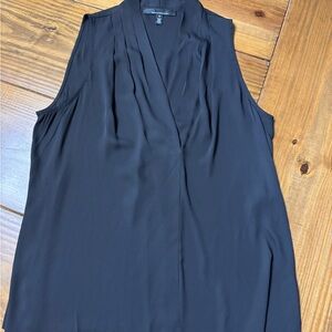 White House Black Market Black Sleeveless Blouse